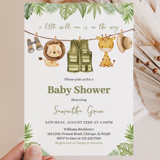 Een Kleine Wilde Babyborrel Kaart