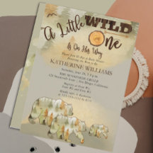 Een kleine wilde Beren Woodland Baby shower I