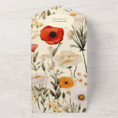 Een Kleine Wilde Bloem Baby Shower All In One Uitnodiging (Buitenkant)