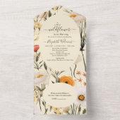 Een Kleine Wilde Bloem Baby Shower All In One Uitnodiging (Binnen)