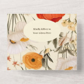 Een Kleine Wilde Bloem Baby Shower All In One Uitnodiging (Achterkant)