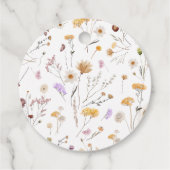 Een kleine wilde bloem Baby shower Bedankjes Labels (Achterkant)