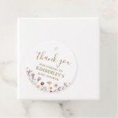 Een kleine wilde bloem Baby shower Bedankjes Labels (In situ)