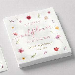 Een Kleine Wilde Bloem Baby Shower Servet