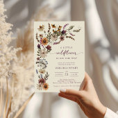 Een Kleine Wilde Bloem Baby Shower Uitnodiging