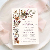 Een Kleine Wilde Bloem Baby Shower Uitnodiging