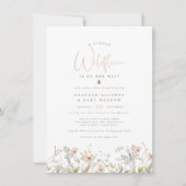 Een kleine wilde bloem, bijtend Boho Floral Baby s Kaart (Voorkant)