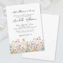 Een Kleine Wilde Bloem Bloemen Baby Shower