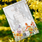 Een Kleine Wilde Bloem Boho Meisje Baby Shower Kaart