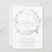 Een Kleine Wilde Bloem Groen Boho Baby Meisje Uitn Kaart (Voorkant)