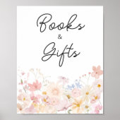 Een kleine wilde bloem is onderweg boeken en gesch poster (Voorkant)