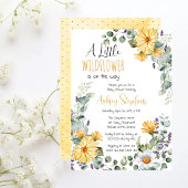 Een kleine wilde bloem is onderweg naar het Baby s Kaart