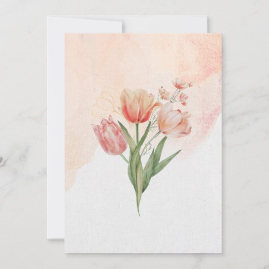 Een kleine wilde bloem is onderweg naar het Baby s Kaart (Achterkant)