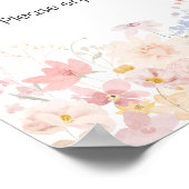 Een kleine wilde bloem is onderweg om voedsel te B Poster (Hoek)