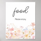 Een kleine wilde bloem is onderweg om voedsel te B Poster (Voorkant)