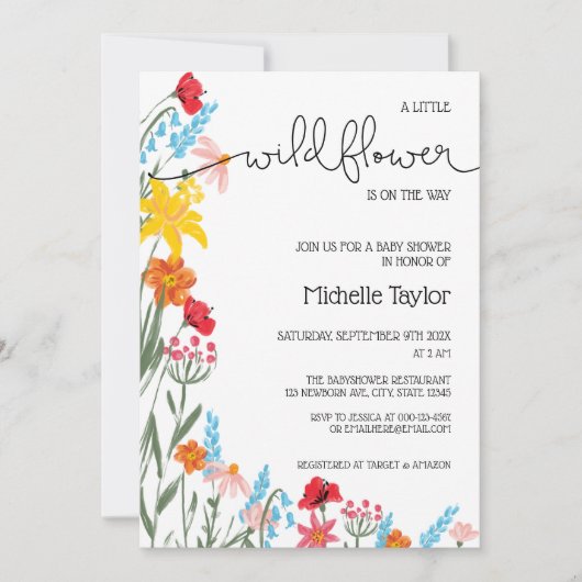 Een kleine Wilde Bloem is op weg naar Genderneutra Kaart (Voorkant)