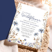 Een kleine wilde bloem is op weg naar het Baby sho Kaart