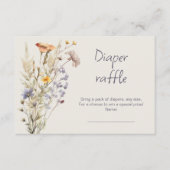 Een kleine wilde bloem meisje baby shower kaart (Voorkant)