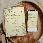 Een Kleine Wilde Bloem Meisje Baby Shower Kaart