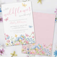 Een Kleine Wilde Bloem Meisje Baby Shower