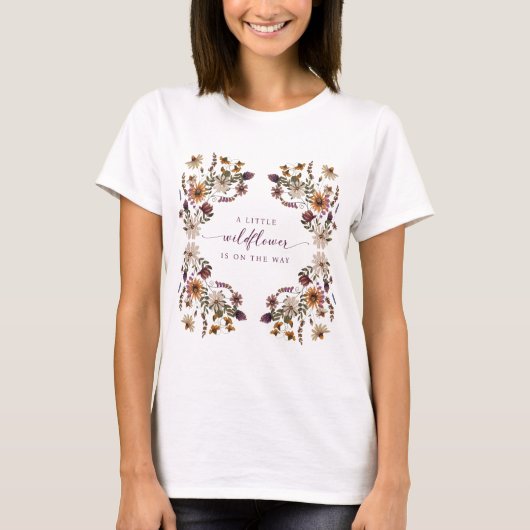 Een kleine wilde bloem t-shirt (Voorkant)