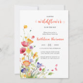 Een kleine wilde bloem Waterverf BOHO Baby shower Kaart (Voorkant)