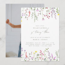 Een kleine Wilde-bloemenmeiden Floral Birthday Par