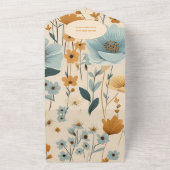 Een kleine Wilde Boho Natuur Theme Baby shower All In One Uitnodiging (Buitenkant)