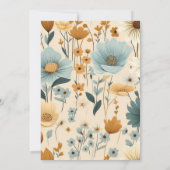 Een kleine Wilde Boho Natuur Theme Baby shower Kaart (Achterkant)