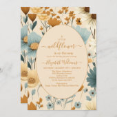 Een kleine Wilde Boho Natuur Theme Baby shower Kaart (Voorkant / Achterkant)