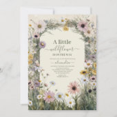 Een kleine Wilde Boho Natuur Theme Baby shower Kaart (Voorkant)