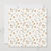 Een kleine Wilde Boho Natuur Theme Baby shower Kaart (Achterkant)