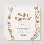 Een kleine Wilde Boho Natuur Theme Baby shower Kaart (Voorkant)