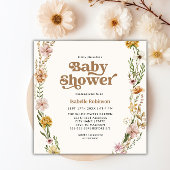 Een kleine Wilde Boho Natuur Theme Baby shower Kaart