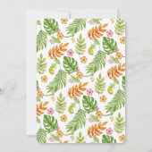 Een kleine wilde dierentuin Baby shower van een di Kaart (Achterkant)