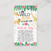 Een kleine wilde op haar weg, meisjes boeken voor  informatiekaartje (Voorkant)