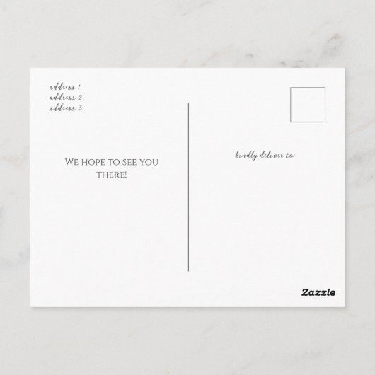 Een kleine Wildflower Arch Baby shower Uitnodiging (Achterkant)