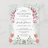 Een kleine Wildflower Arch Baby shower Uitnodiging (Voorkant)