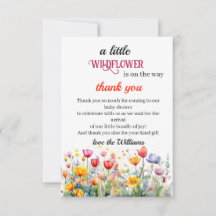 Een kleine wildflower baby meisje douche