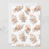 Een kleine Wildflower Herfst Bloemmeisje Kaart (Achterkant)