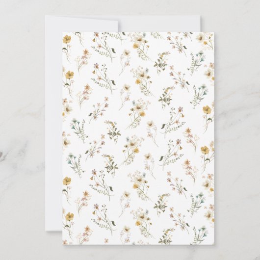 Een kleine Wildflower Verjaardag Kaart (Achterkant)