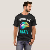 Een kleine witte luifel Psychedelic Lips Graphi T-shirt (Voorkant volledig)