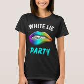 Een kleine witte luifel Psychedelic Lips Graphi T-shirt (Voorkant)