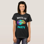 Een kleine witte luifel Psychedelic Lips Graphi T-shirt (Voorkant volledig)