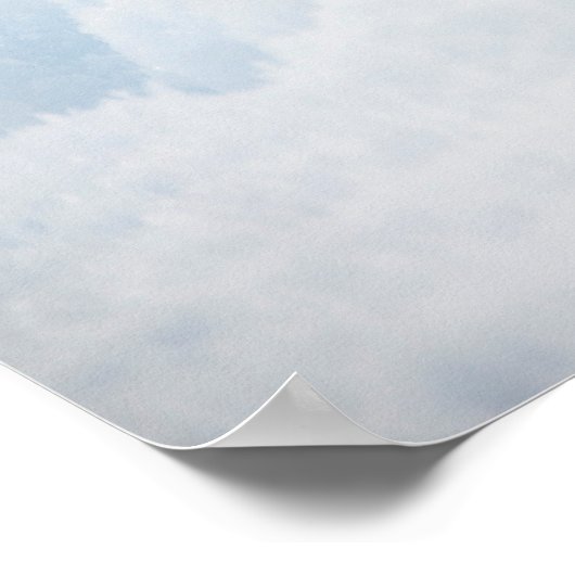 Een kleine witte poolvos loopt in de sneeuw poster (Hoek)