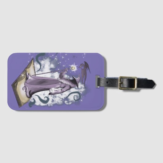 Een kleine wizardware bagagelabel (Voorkant (horizontaal))