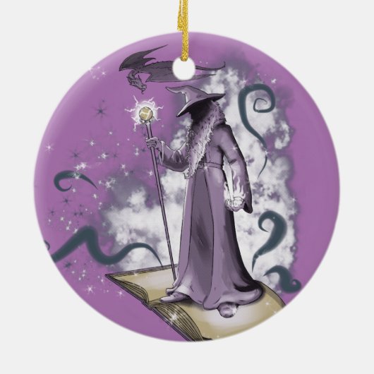 Een kleine wizardware keramisch ornament (Achterkant)