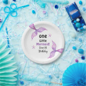 Een kleine zeemeermin 1e verjaardag papieren bordje (Feest)