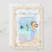 Een kleine zeemeermin is onderweg! kaart (Voorkant)