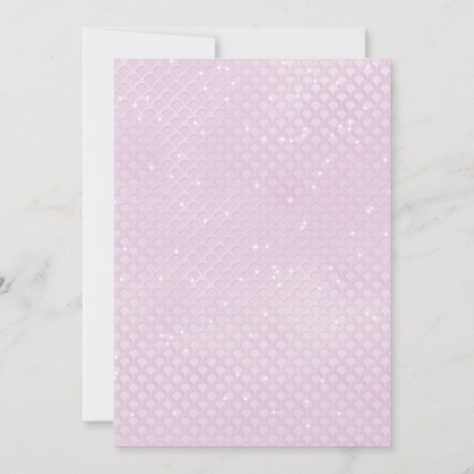 Een kleine zeemeermin op weg naar Zee meisje Baby  Kaart (Achterkant)